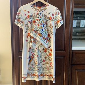 Tory Burch floral print scarf t shirt dress